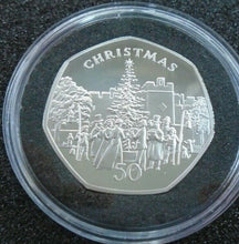 Load image into Gallery viewer, ISLE OF MAN IOM CHRISTMAS SILVER PROOF 50P VARIOUS YEARS POBJOY MINT BOX/COA
