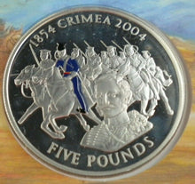 Load image into Gallery viewer, THE CHARGE OF THE LIGHT BRIGADE CRIMEA 1954 -2004 SILVER PROOF £5 COIN COVER PNC
