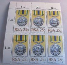 Load image into Gallery viewer, 1984 RSA BARRY JACKSON MEDAL COLLECTION RSA 11C,25C, 30C &amp; 45c STAMPS MNH
