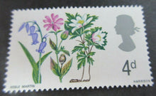 Load image into Gallery viewer, 1966 FLOWERS 4d 9d &amp; 1/9 - 14 STAMPS MNH PRESENTED IN CLEAR FRONTED STAMP HOLDER
