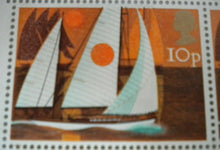 Load image into Gallery viewer, 1975 SAILING YACHTS 10P BLOCK OF EIGHT STAMPS MNH WITH TRAFFIC LIGHTS
