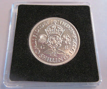 Load image into Gallery viewer, 1937 KING GEORGE VI BUNC .500 FLORIN TWO SHILLINGS WITH QUAD CAP, BOX &amp; COA
