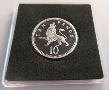 Load image into Gallery viewer, 1992 ROYAL MINT SILVER PROOF PIEDFORT TEN PENCE 10p COIN IN CAPSULE &amp; BOX
