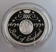 Load image into Gallery viewer, 1994 £2 TERCENTENARY OF THE BANK OF ENGLAND SILVER PROOF TWO POUND COIN BOXED
