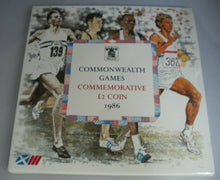 Load image into Gallery viewer, 1986 COMMONWEALTH GAMES COMMEMORATIVE TWO POUND COIN PACK
