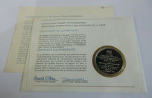 Load image into Gallery viewer, 1977 100 Years Tennis Wimbledon INT&#39;L Society of Postmasters Silver Proof Medal
