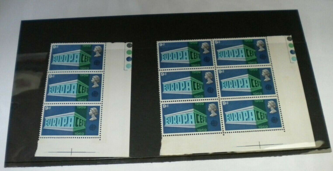 1969 9d EUROPA CEPT 9 STAMPS MNH / INCLUDES TRAFFIC LIGHTS