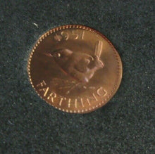 Load image into Gallery viewer, 1951 KING GEORGE VI FARTHING BRONZE PROOF COIN WITH QUAD CAPSULE &amp; COA
