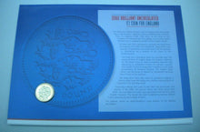 Load image into Gallery viewer, 2002 FOR ENGLAND £1 COIN COVER, BUNC, WITH ROYAL MAIL STAMPS, POSTMARKS PNC
