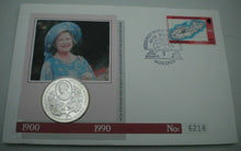 Load image into Gallery viewer, 1990 90TH BIRTHDAY OF HM QUEEN ELIZABETH THE QUEEN MOTHER BUNC £2 COIN COVER PNC
