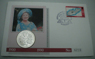 1990 90TH BIRTHDAY OF HM QUEEN ELIZABETH THE QUEEN MOTHER BUNC £2 COIN COVER PNC