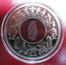 Load image into Gallery viewer, 2007 SILVER PROOF 1 OZ COIN GEORGIA &amp; SANDWICH ISLANDS CRYSTAL PENGUIN BOX/COA
