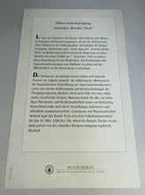 Load image into Gallery viewer, 20 YEARS OF GERMAN UNITY CENTRAL ROUND TABLE 1989 SILVER PROOF MEDAL WITH COA
