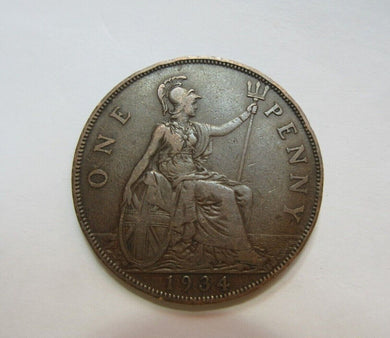 1934 KING GEORGE V BRONZE PENNY SPINK REF 4055 DARKEND BY THE MINT CC5