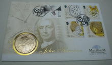 Load image into Gallery viewer, 1999 THE BIRTH ANNIVERSARY OF JOHN HARRISON COMMEMORATIVE BUNC £5 COIN COVER PNC
