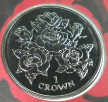 Load image into Gallery viewer, 1996 BRITAIN IN BLOOM, GIBRALTAR BUNC 1 CROWN COIN COVER, PNC WITH INFO SHEET
