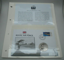 Load image into Gallery viewer, 2008 TRAINING AIRCRAFT - HISTORY OF THE RAF -  PROOF 1 CROWN  COIN COVER PNC
