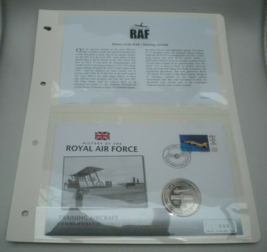 2008 TRAINING AIRCRAFT - HISTORY OF THE RAF -  PROOF 1 CROWN  COIN COVER PNC