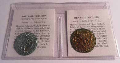 WILLIAM I PENNY & HENRY III PENNY RE-STRIKES