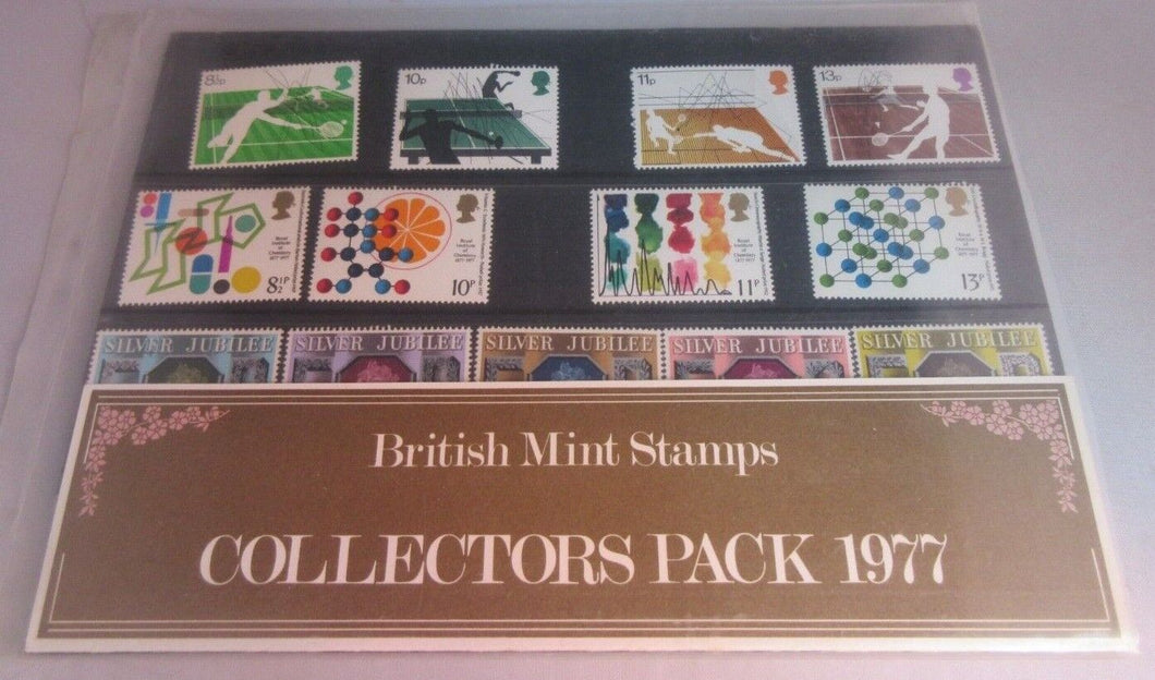 1977 BRITISH MINT STAMPS COLLECTORS PACK