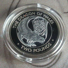 Load image into Gallery viewer, The Dragon of Wales 2021 Queens Beasts BIOT £2 Silver Proof Coin Issue Limit 475
