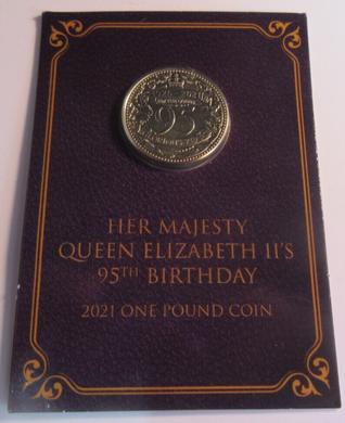 2021 HER MAJESTY QUEEN ELIZABETH II 95th BIRTHDAY GIBRALTAR £1 COIN PACK