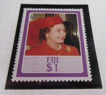 Load image into Gallery viewer, 1986 QUEEN ELIZABETH II 60TH BIRTHDAY FIJI STAMPS &amp; ALBUM SHEET
