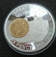 Load image into Gallery viewer, HISTORY OF BRITISH CURRENCY PROOF MEDALIONS &amp; COINS GOLD AND SILVER PLATED
