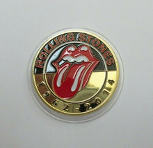 Load image into Gallery viewer, 2014 ROLLING STONES GOLD &amp; COLOURISED PROOF MEDALLION 1962 - 2014

