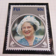 Load image into Gallery viewer, 1985 HMQE QUEEN MOTHER 85th ANNIV COLLECTION FIJI STAMPS ALBUM SHEET
