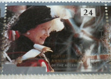 Load image into Gallery viewer, 1952-1992 QUEEN ELIZABETH II 40TH ANNIVERS OF THE ACCESSION  5 X MNH STAMPS/INFO
