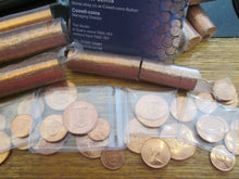 Load image into Gallery viewer, 1971 2012 2p 1p &amp; 1/2p B/UNC COINS MINT ROLLS FROM JERSEY IN PERFECT CONDITION
