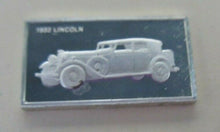 Load image into Gallery viewer, 1932 LINCOLN 15mm X 10mm 1.60gram SILVER INGOT WITH INFORMATION SLIP
