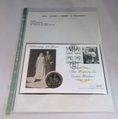 1999 CELEBRATING 100 YEARS HM THE QUEEN MOTHER PROOF GIBRALTAR 1 CROWN PNC