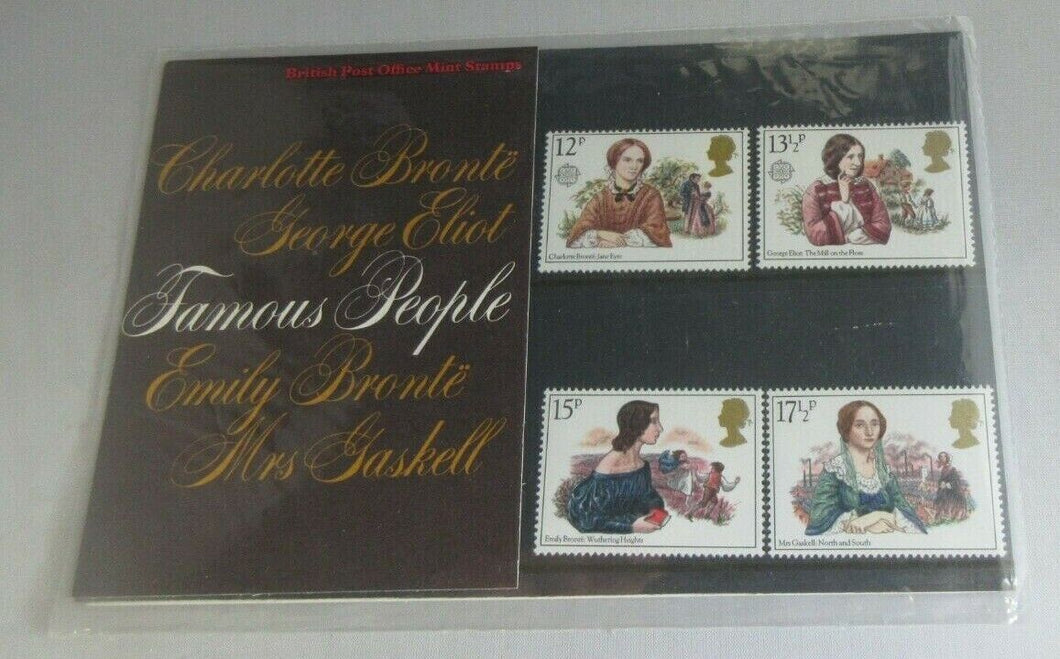 1980 FAMOUS PEOPLE BRITISH POST OFFICE MINT STAMPS PRESENTATION PACK