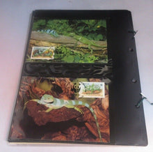 Load image into Gallery viewer, Banded Iguana WWF Info Sheets Exclusive Stamps from Tonga and FDC&#39;s
