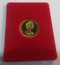 Load image into Gallery viewer, 1980 GOLD Queen Mother 1 Crown 5g Isle of Man Coin Sealed in Original Box
