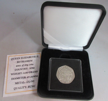 Load image into Gallery viewer, 2020 CHRISTMAS 50P BETHLEHEM GUERNSEY BUNC FIFTY PENCE COIN BOX &amp; COA
