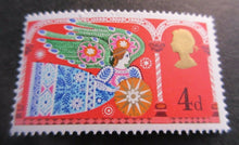 Load image into Gallery viewer, VARIOUS STAMPS MNH 4 X STAMPS - 3 X 1967  1 X 1969 IN CLEAR FRONTED STAMP HOLDER
