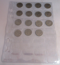 Load image into Gallery viewer, 1953-1967 QUEEN ELIZABETH II SIXPENCE 6d FULL 15 COIN SET IN CLEAR FLIP
