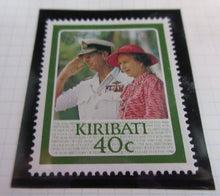 Load image into Gallery viewer, 1986 QUEEN ELIZABETH II 60TH BIRTHDAY KIRIBATI STAMPS &amp; ALBUM SHEET
