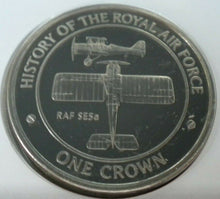 Load image into Gallery viewer, 2008 WORLD WAR 1 AIRCRAFT - HISTORY OF THE RAF - PROOF 1 CROWN  COIN COVER PNC
