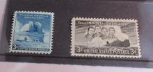Load image into Gallery viewer, 1948 USA 12 X STAMPS MNH IN A CLEAR FRONTED STAMP HOLDER

