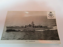Load image into Gallery viewer, HMS SCARBOROUGH Vintage ROYAL NAVY PHOTO POSTCARD  Whitby-class frigate 1953

