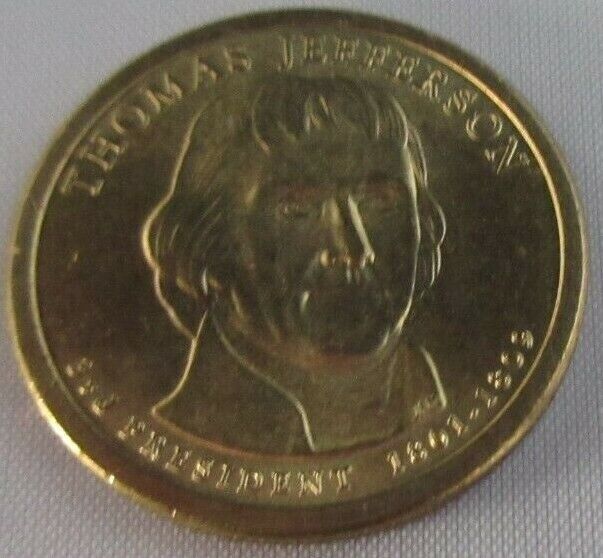 2007 THOMAS JEFFERSON 3RD PRESIDENT 1801-1809 $1 COIN PHILADELPHIA MINT