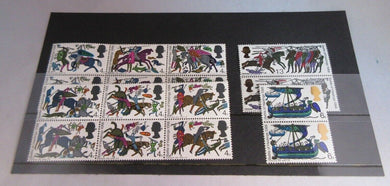 1966 BATTLE OF HASTINGS 4d, 6d & 1/3 16X STAMPS MNH & CLEAR FRONTED STAMP HOLDER