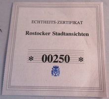 Load image into Gallery viewer, 2012 ROSTOCK GERMANY CITYSCAPES 70MM MEDALLION SILVER PLATED PROOF CAPSULE &amp; COA
