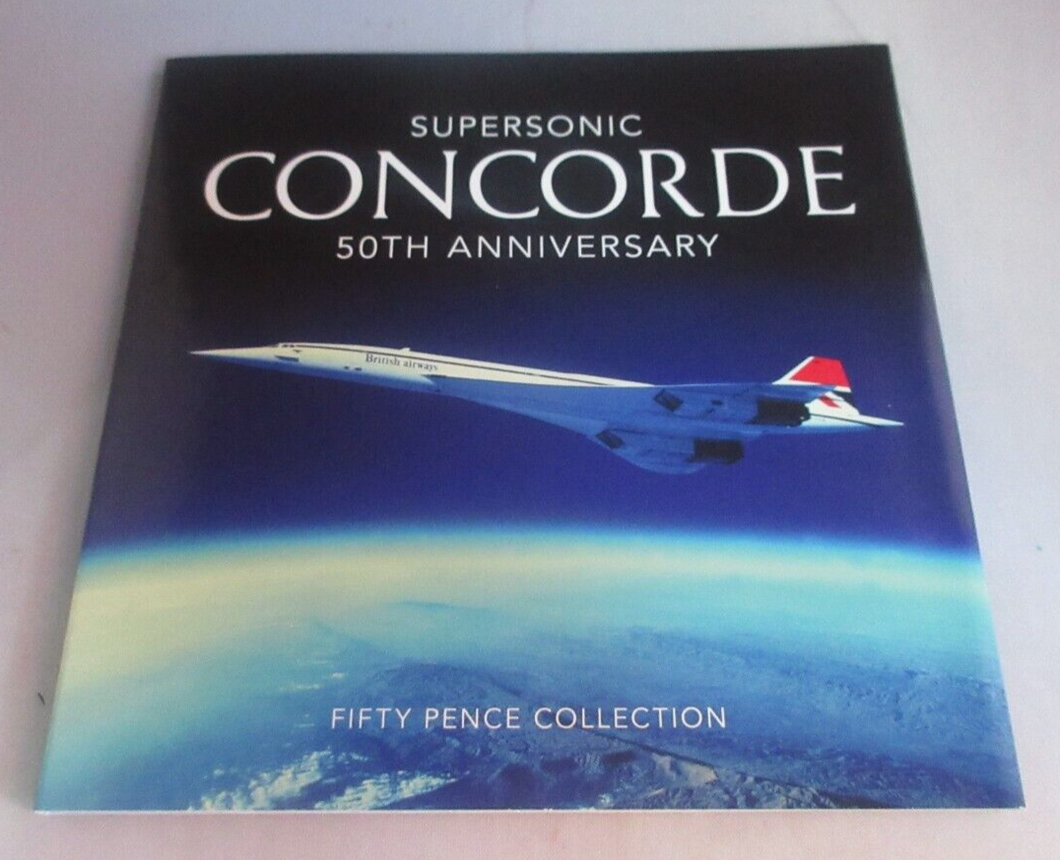 Concorde 1969 50th Anniversary 2019 BUnc Guernsey Royal Mint 3x 50p Coin Pack