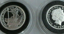 Load image into Gallery viewer, UK Royal Mint Silver Britannia 1997 - 2021 1/4 oz Silver 50p PENCE coins
