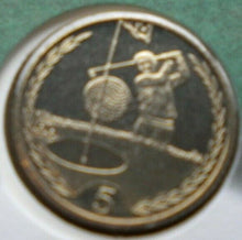 Load image into Gallery viewer, 1995 &amp; 1997 GOLF ON MANN BUNC 2 X 5 PENCE FIRST DAY COIN COVER PNC &amp; INFO SHEET
